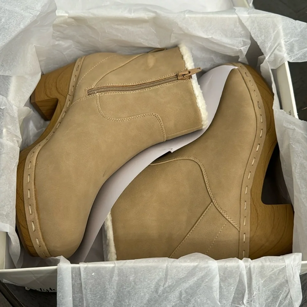 Style & Co. Womens Townaa Winter Faux Fur Ankle Boots